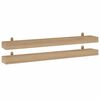 vidaXL Wandregale 2 Stk. 110x15x4 cm Massivholz Teak