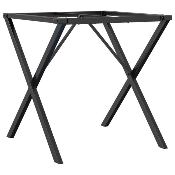 vidaXL Esstisch-Gestell in X-Form 60x60x73 cm Stahl