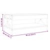 vidaXL Couchtisch mit Infinity-LED Grau Sonoma 90x50x38 cm