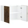 vidaXL K&uuml;chen-H&auml;ngeschrank Lucca R&auml;uchereiche Holzwerkstoff