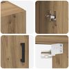 vidaXL Wandschrank Artisan-Eiche 69,5 x 34 x 90 cm Holzwerkstoff
