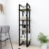 vidaXL B&uuml;cherregal 4 F&auml;cher Sonoma-Eiche 40x30x140 cm Holzwerkstoff