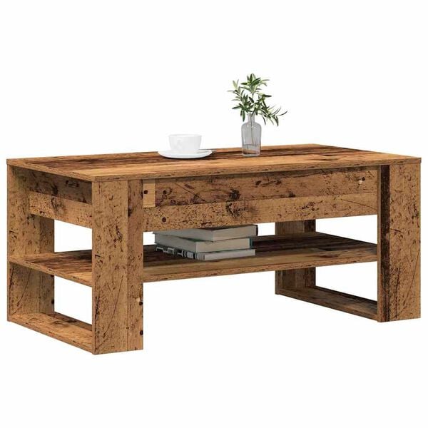 vidaXL Couchtisch Altholz 102 x 55 x 45 cm Holzwerkstoff