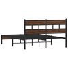 vidaXL Bettgestell ohne Matratze Braun Eiche 160x200 cm Holzwerkstoff