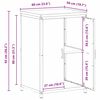 vidaXL K&uuml;chenaufbewahrung mit Regal Silber 60 x 50 x 92 cm Stahl