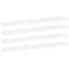 vidaXL B&uuml;cherregal-Bretter 4 Stk. Wei&szlig; 60x10x1,5 cm Holzwerkstoff