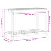 vidaXL Pflanztisch mit Ablage 108x50x75 cm Massivholz Kiefer