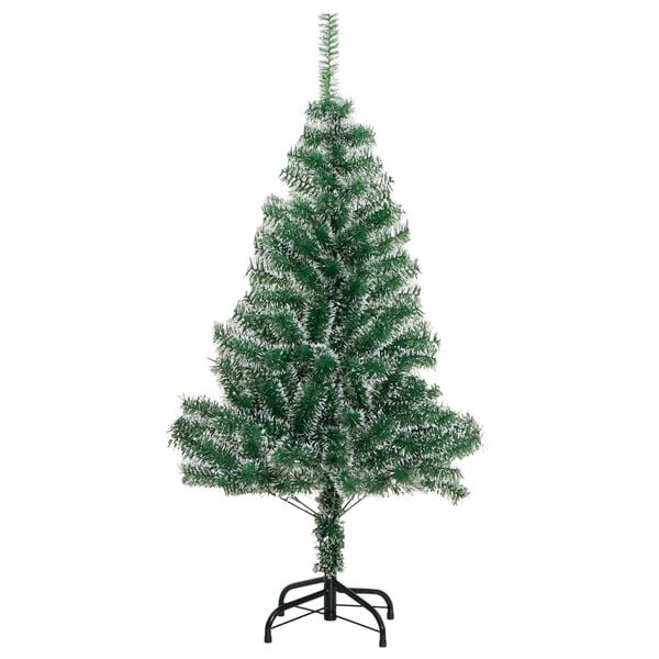 vidaXL K&uuml;nstlicher Weihnachtsbaum Beschneit Gr&uuml;n 150 cm