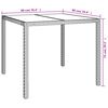 vidaXL 3-tlg. Garten-Essgruppe mit Kissen Beige Poly Rattan