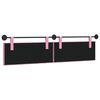 vidaXL H&auml;ngevorderseite Wandmontiert Rosa 210 x 55 x 7 cm Stoff