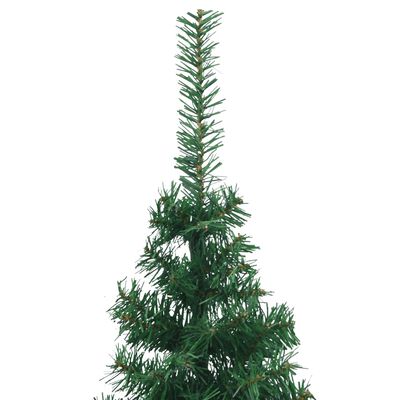 vidaXL Künstlicher Eck-Weihnachtsbaum Grün 180 cm PVC