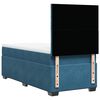 vidaXL Boxspringbett mit Matratze Blau 100x200 cm Samt