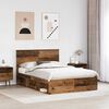 vidaXL Bettrahmen Altholz 140 x 200 cm Massives Kiefernholz