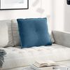 vidaXL R&uuml;ckenkissen Blau 60 x 50 cm Cordstoff