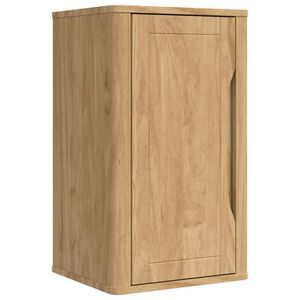 vidaXL Badezimmer-Wandschrank mit Regal Wachsbraun 35 x 30 x 60 cm