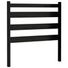 vidaXL Kopfteil Schwarz 106x4x100 cm Massivholz Kiefer
