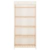vidaXL Kleiderschrank Wei&szlig; 79 x 40 x 170 cm Stoff