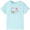 Kinder-Kurzarmshirt Hellblau 116