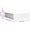 vidaXL Bettrahmen mit Matratze Hellgrau 160 x 200 cm Stoff