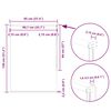 vidaXL Verdunkelungsrollo Gr&uuml;n 95x130 cm Stoffbreite 90,7 cm Polyester
