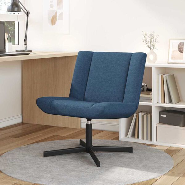 vidaXL Drehstuhl Blau 63 x 75 x 76 cm Stoff