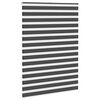 vidaXL Doppelrollo Schwarz 165x200 cm Stoffbreite 160,9 cm Polyester
