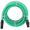 vidaXL Saugschlauch mit PVC-Anschl&uuml;ssen Gr&uuml;n 1" 7 m PVC