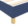 vidaXL Boxspringbettgestell Blau 140x190 cm Stoff