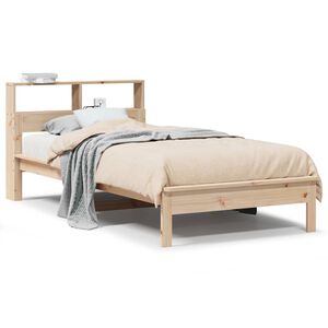 vidaXL Massivholzbett mit Regal ohne Matratze 100x200 cm Kiefer