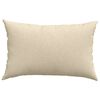 vidaXL Sofakissen 2 pcs Creme 60 x 40 cm Stoff