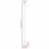 vidaXL Seitenmarkise Ausziehbar 220x600 cm Creme