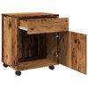 vidaXL Rollcontainer Altholz-Optik 45x38x54 cm Holzwerkstoff