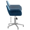 vidaXL Esszimmerstuhl Drehbar Blau Samt
