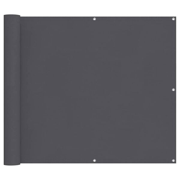 vidaXL Balkon-Sichtschutz Anthrazit 90x300 cm Oxford-Gewebe