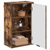 vidaXL Badezimmerschrank mit T&uuml;r Ger&auml;ucherte Eiche 39 x 23,5 x 65 cm