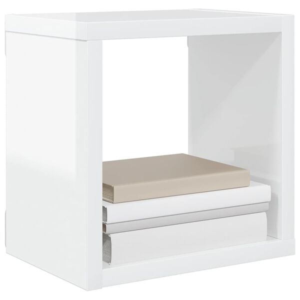 vidaXL W&uuml;rfelregale 6 Stk. Hochglanz-Wei&szlig; 22x15x22 cm