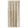 vidaXL Samtvorh&auml;nge mit Vorh&auml;ngen 2 pcs Creme 175 x 140 cm Samt