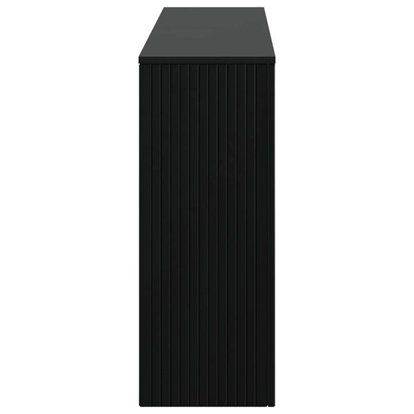 vidaXL Konsolentisch Gestreift Schwarz 155 x 29 x 74 cm Holzwerkstoff