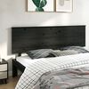 vidaXL Kopfteil Schwarz 204x6x82,5 cm Massivholz Kiefer