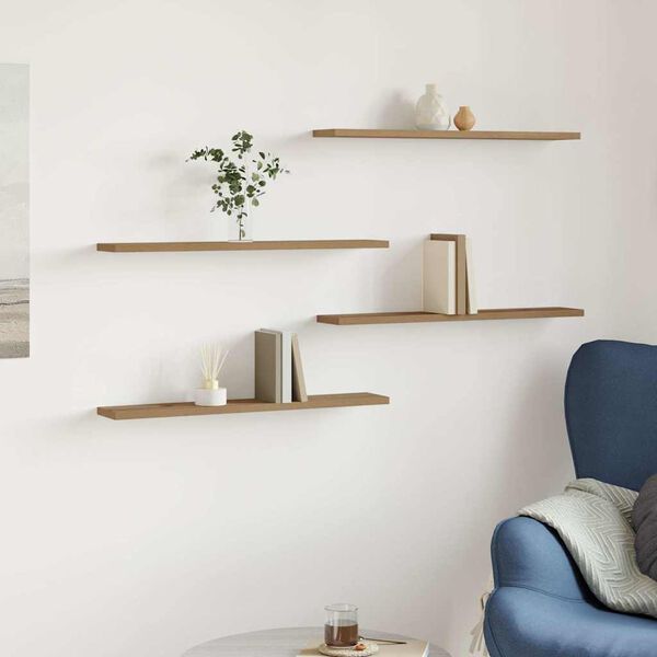 vidaXL Regalb&ouml;den 4 Stk. Artisan-Eiche 60x10x1,5 cm Holzwerkstoff