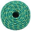 vidaXL Bootsseil Gr&uuml;n 12 mm 250 m Polypropylen