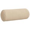 vidaXL Bolsterkissen 2 St&uuml;ck Creme &Oslash; 15 x 40 cm Mikrofaserstoff