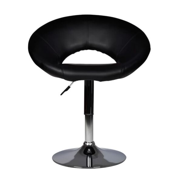 vidaXL Barhocker Schwarz Kunstleder