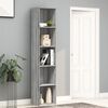 vidaXL B&uuml;cherregal Grau Sonoma 40x30x189 cm Holzwerkstoff