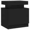 vidaXL Nachttisch Schwarz 45x35x52 cm Holzwerkstoff