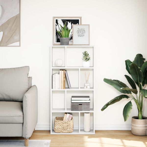 vidaXL B&uuml;cherregal Wei&szlig; 60 x 20 x 120,5 cm Holzwerkstoff