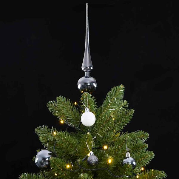 vidaXL K&uuml;nstlicher Weihnachtsbaum Klappbar 300 LEDs & Kugeln 270 cm