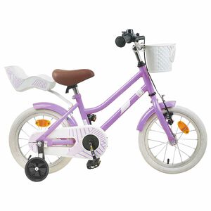 vidaXL Kinderfahrrad 12 Zoll f&uuml;r 2-4 Jahre alt Lila