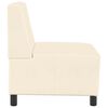vidaXL | Modulares Armfreies Sofa | Creme 55 x 74 x 82 cm Cordstoff