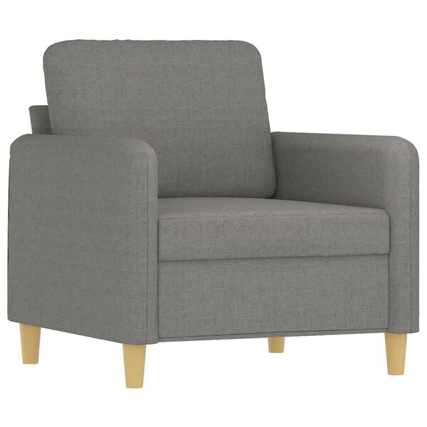vidaXL Sofasessel Dunkelgrau 60 cm Stoff